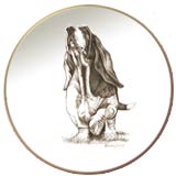 Laurelwood Plate Basset Hound Picture
