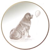 Newfoundland Laurelwood Dog Plate