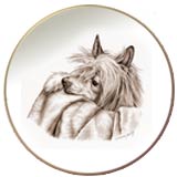 Laurelwood Chinese Crested Dog Plate