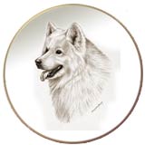 Laurelwood Dog Plate Samoyed