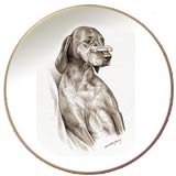 Laurelwood Dog Plate Vizsla