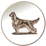 Irish Setter Laurelwood Dog Plate
