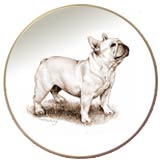 Laurelwood Dog Plates French Bulldog